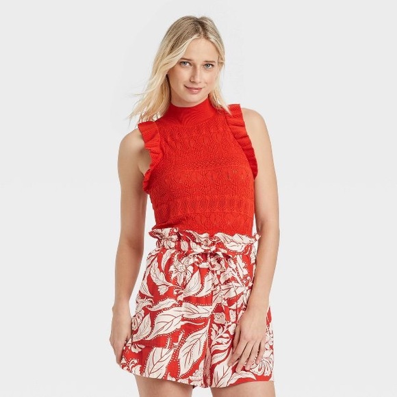 Anthropologie Tops - NWT Anthropologie Halter neck ruffles knit top